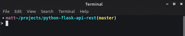 Terminal linux customizado com nome da branch do projeto GIT